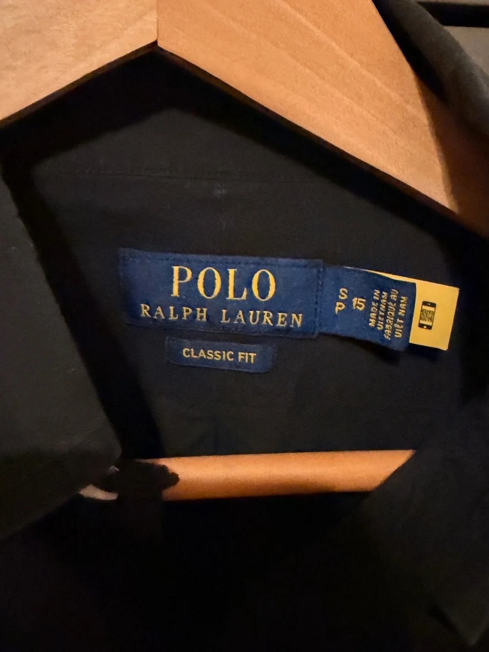 Ralph Lauren Black Button-Down Shirt with Red Pony - Picture 2 of 3
